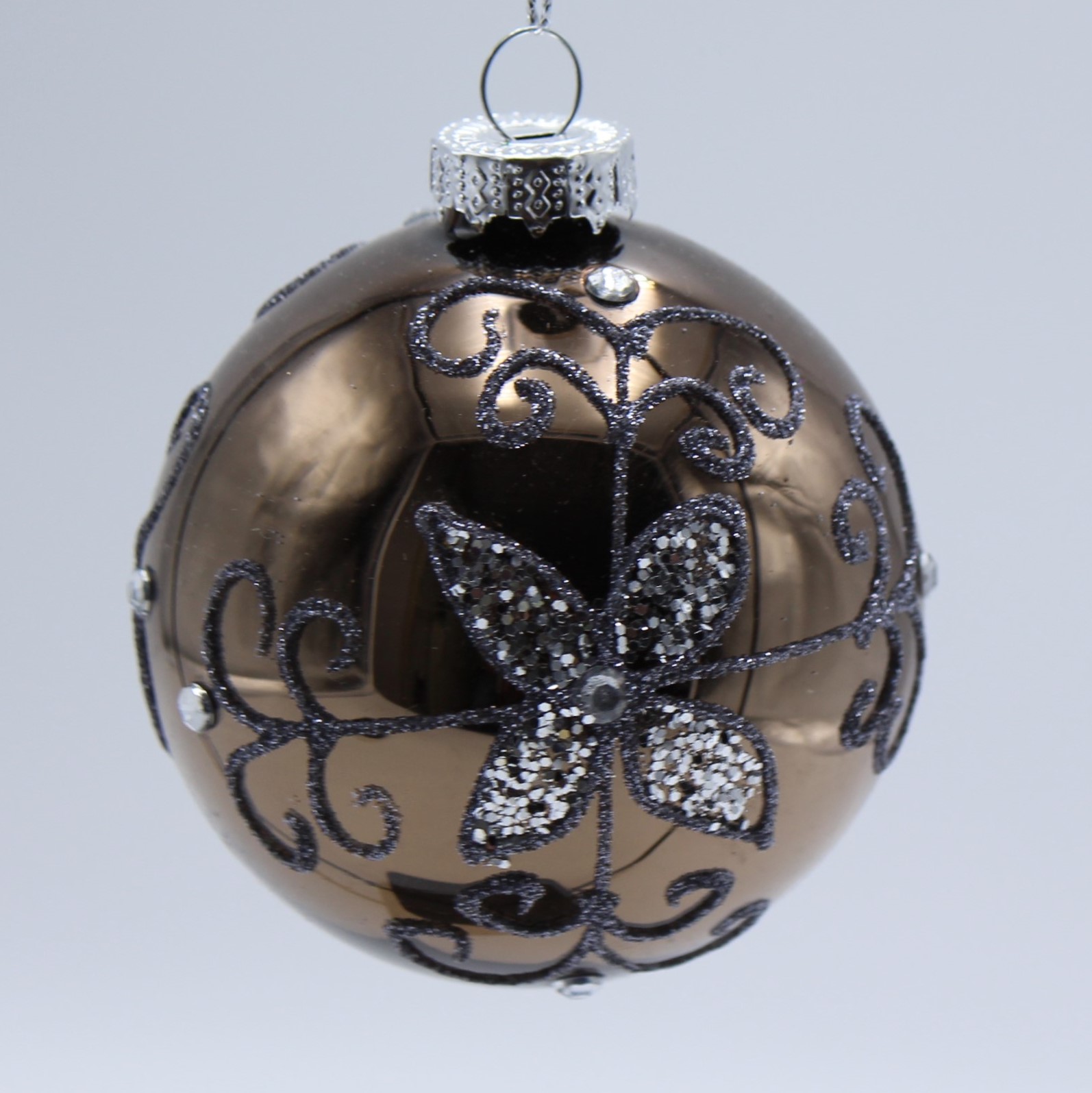 Weihnachtskugel von Avandi Kupfer mit Glitter