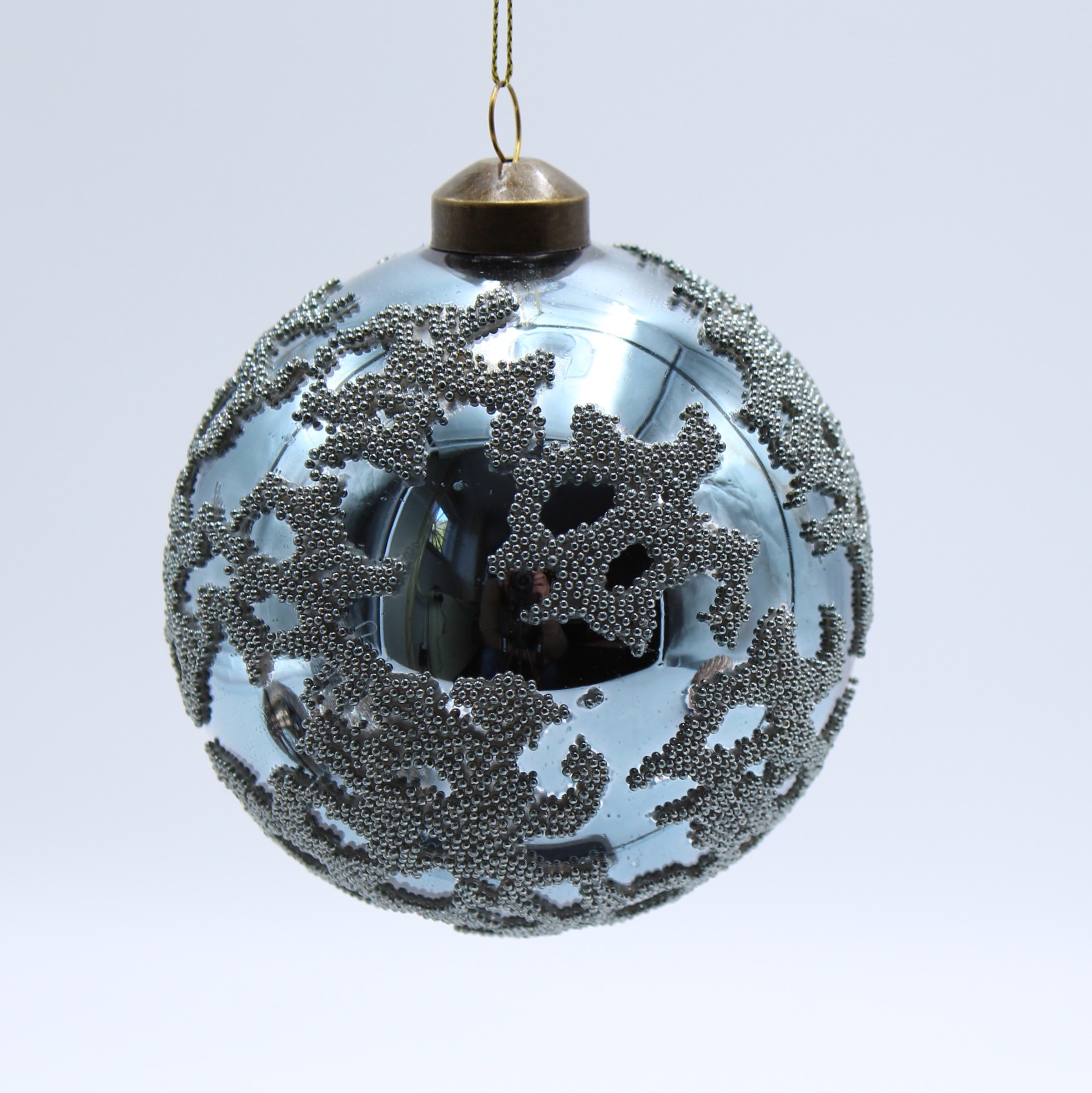 Weihnachtskugel  Light & Living Ø10cm blau