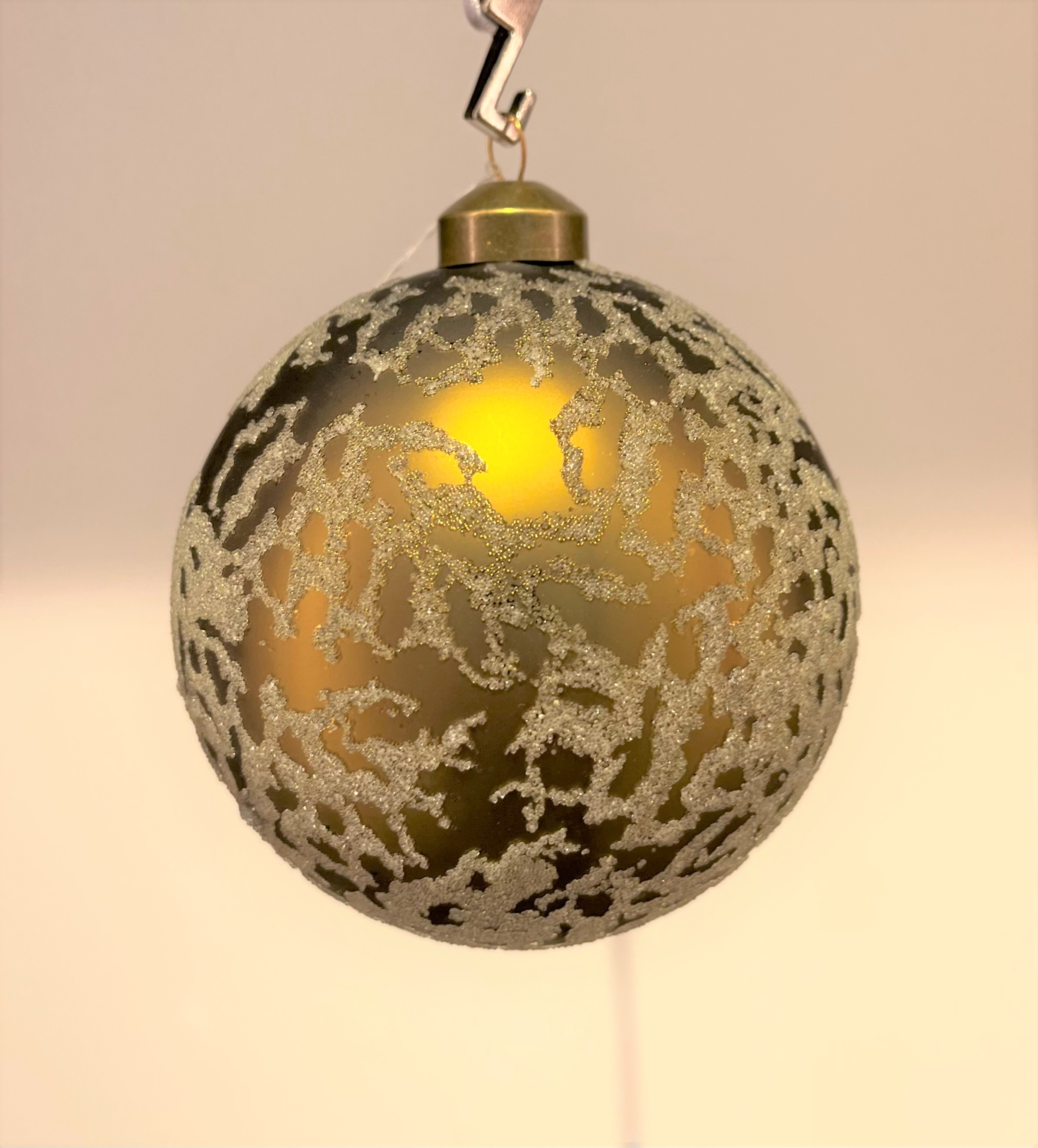 Weihnachtskugel  Light& Living olive grün Ø =10cm